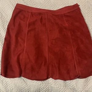 Red skirt